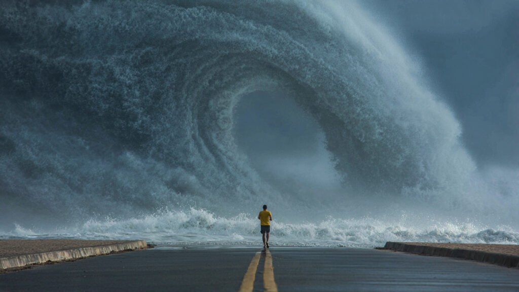 The Perfectly Timed Disaster Photo