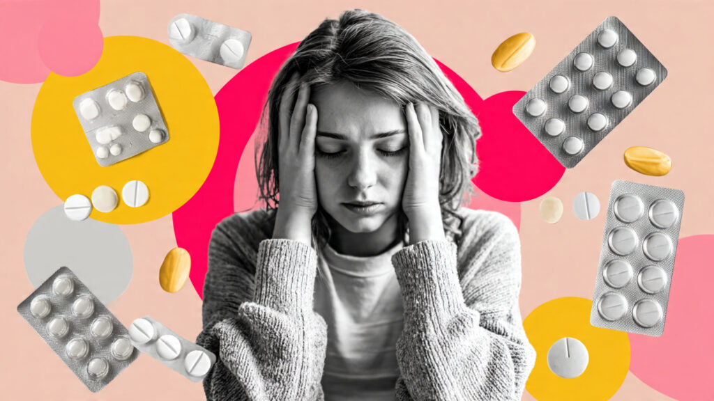  illustration showing thyroid hormone effects for a women 