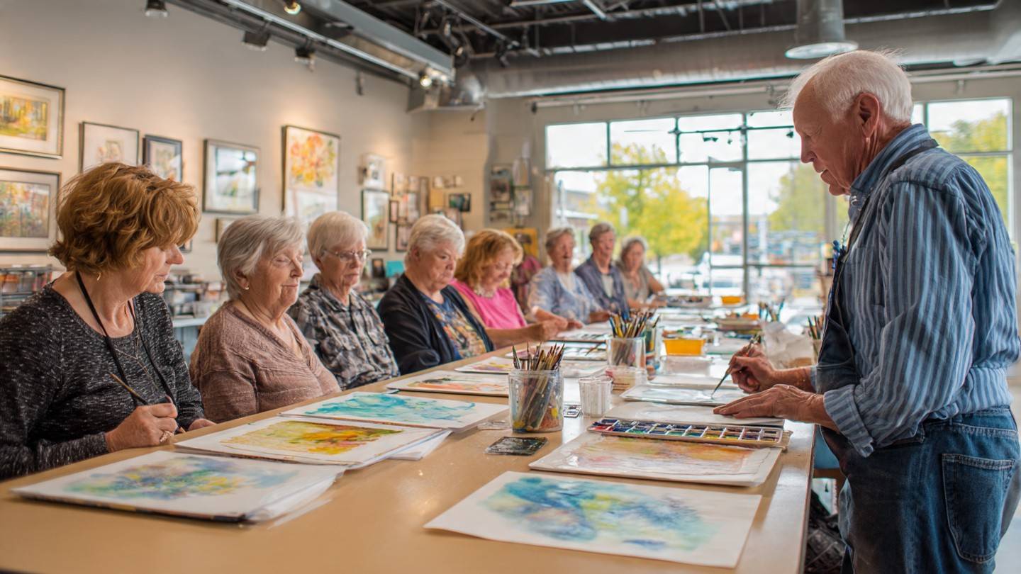 Senior-Friendly Art Classes for Lifelong Learning and Unlocking Creativity